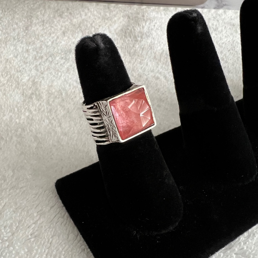 Silpada 925 Sterling Silver Cherry Crystal Ring